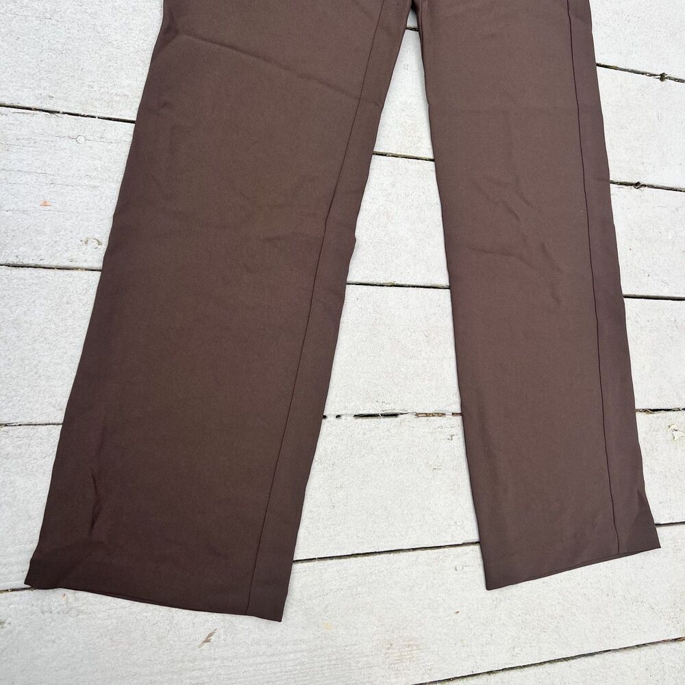 Reformation Vida Low Rise Long Pant Dark Brown-Size 0 - Picture 7 of 10